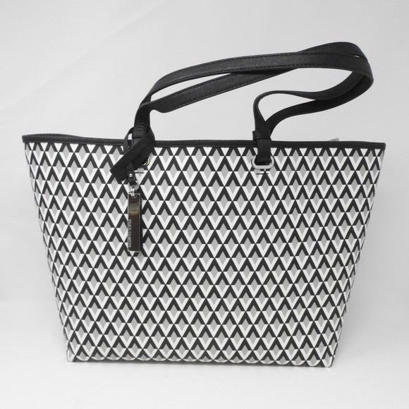 Vince Camuto Group Linn Tote Bag Gry/Wht/Blk NWT